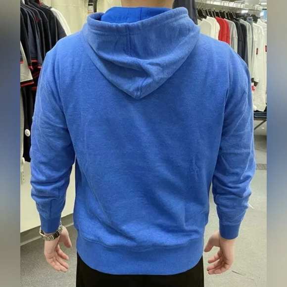 VTG Tommy Hilfiger pullover hooded sweatshirt, red whit blue mens size XLG - Picture 2 of 11